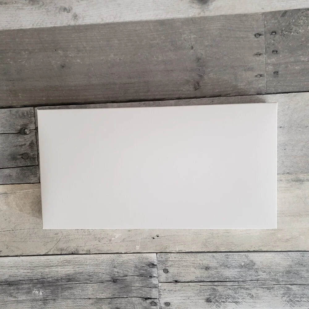 New - (set of 20) Boxes 11.5”x6”x1” White Chipboard